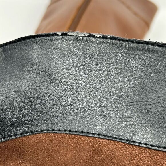 Vince Camuto Leisha Women's Knee High Riding Boots Black and Red Size 7M - Picture 13 of 14